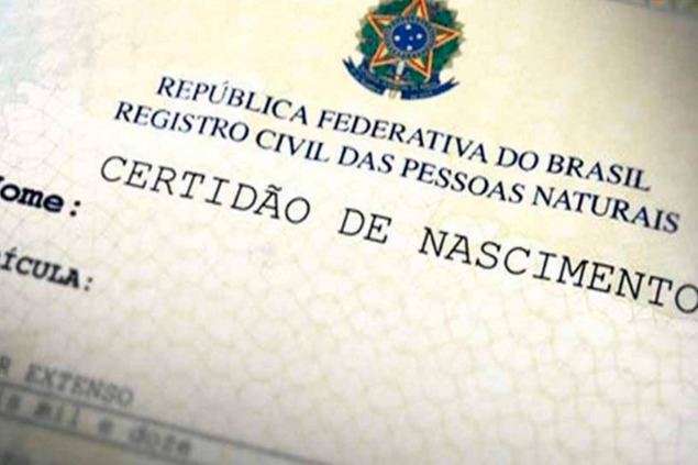 Certidão de Nascimento — Registro Civil das Pessoas Naturais